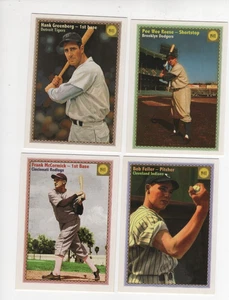 1941 BASEBALL MILLER PRESS COMPANY 4 VINTAGE CARD COMPLETE SET LOT #D /200 - Picture 1 of 2