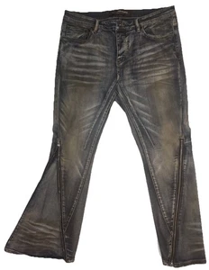 Jeans Valabasas "Dirty" blu uomo 38x32 runner cerato robusto sottile conico/svasato - Foto 1 di 13