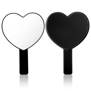 Heart Shaped Handheld Mirror, Drop-Resistant Small Heart Mirrors with Handle ... - Picture 1 of 7