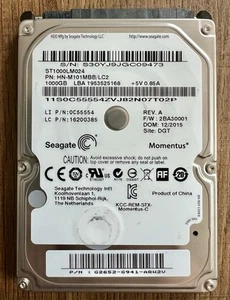 Seagate ST1000LM024 HN-M101MBB/LC2 S30 1TB 2.5" HDD 2BA30001 - Afbeelding 1 van 1