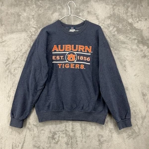 Auburn Tigers Sweater Mens Medium Blue Auburn University Football MV Sport READ - Picture 1 of 15