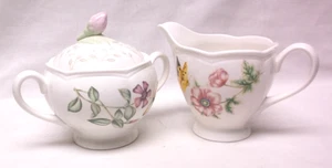Lenox Butterfly Meadows Creamer & Sugar Bowl - Picture 1 of 3