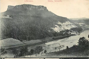 AK Lilienstein Sächsische Schweiz Ausflugsdampfer Elbe 30er? - Bild 1 von 2