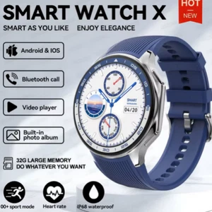 OPPO Watch X 4G Memory Music Video Call Waterproof Smart Watch BLUE - Picture 1 of 6