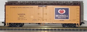 HO Scale Athearn 40ft Scribed Reefer  Morrell Meats  MORX 9089 - Picture 1 of 19
