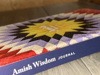 New HC Lined Notebook Journal Diary Planner Blank Agenda Book Quilts & Amish - Image 1 of 4