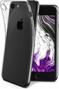 Coque Etui Housse TPU Transparent Silicone pour iPhone SE 3 (2022) (2020) 8 / 7 - Photo 1 sur 4