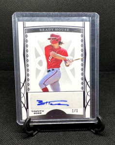 BRADY HOUSE 2022 Leaf Trinity XRC Purple Spectrum Auto Prospect RC /1 ONE OF ONE