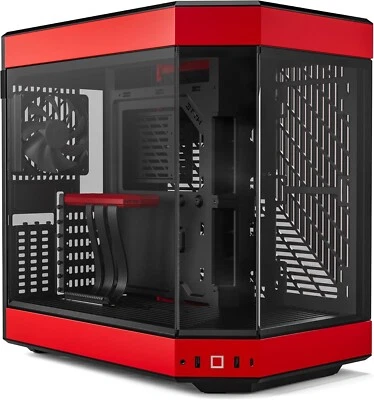 HYTE Y60 (CS-HYTE-Y60-BR) ATX Mid-Tower Computer Case - Red - Image 1 of 4