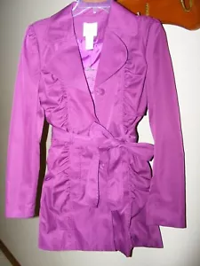 NWT Candies Ruched Fashion Dressy Coat Size medium - Picture 1 of 8