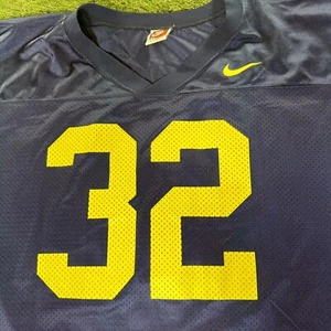 Michigan Wolverines Fußballtrikot Nike Herren XL blau #32 Zuhause Vintage authentisch - Bild 1 von 11