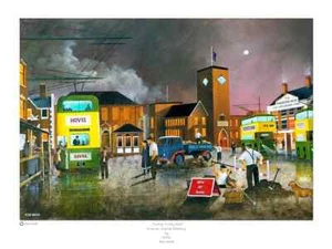 Autobús Dudley Trolly - Edición Limitada (250) Impresión por el artista Black Country Ken Wood - Imagen 1 de 3