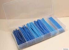 Schrumpfschlauch-Sortiment, 100-tlg Set-Box, blau Schrumpfschläuche Set-Box