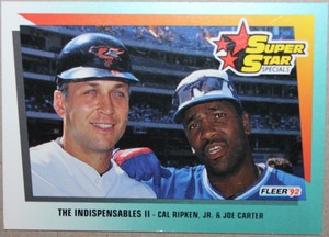 CAL RIPKEN, JR 1991 FLEER SUPPE STAR SPECIALS #703 - BALTIMORE ORIOLES (B)