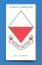ARMY CORPS & DIVISIONAL SIGNS 1914-1918.No.5.PLAYERS CIGARETTE CARD ISSUED 1924