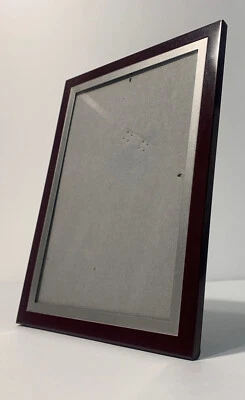 5x7 Maroon Stylish Red Modern Slim Plastic Picture Photo Frame - Image 1 of 4