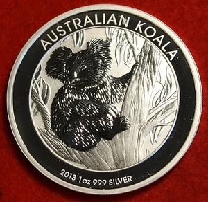 Australian Koala Design 2013 1 oz .999% Silber Anlagemünze rund A1 - Bild 1 von 2