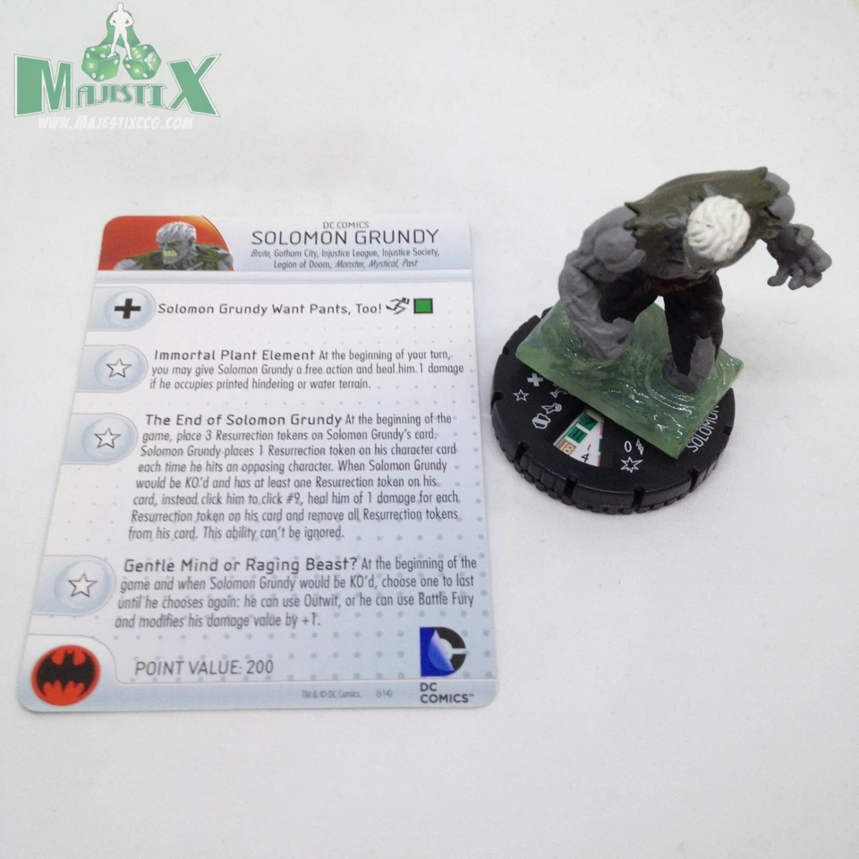 Heroclix Superman and Legion set Solomon Grundy #049 Super Rare figure w/card! - Изображение 1 из 1