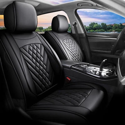 For Volkswagen TIGUAN 2009-2024 Front+Rear Row  PU Leather 5-Seat Covers Cushion - Image 1 of 4