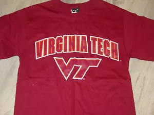 VT HOKIES VIRGINIA TECH heavyweight T-Shirt NEW sz..... SMALL - Picture 1 of 6