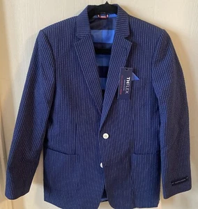Tommy Hilfiger Boys Sz 18 Blazer Button Closure Notch Lapel Front Flap Pocket @ - Picture 1 of 6