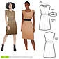 Olivia Dress Sewing Pattern - Style Arc (Sizes 4-16) - Image 1 of 4