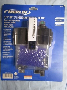 MERLIN 250PSI 3/8" NPT (F) Desiccant Dryer + Filter #58180 250PSI 5 Microns NEW - Picture 1 of 3