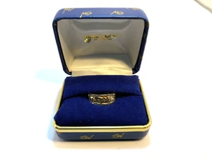 Vintage MICHAEL ANTHONY MA 10K YELLOW GOLD Hammered Textured wide ring size 6.5 - Picture 1 of 14