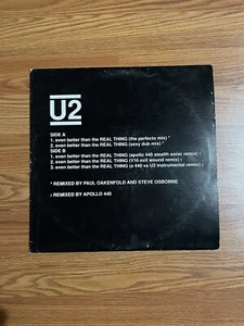 U2 -THE REAL THING (ISLAND 12") REMIX BY PAUL OAKENFOLD & STEVE OSBORNE - Picture 1 of 3