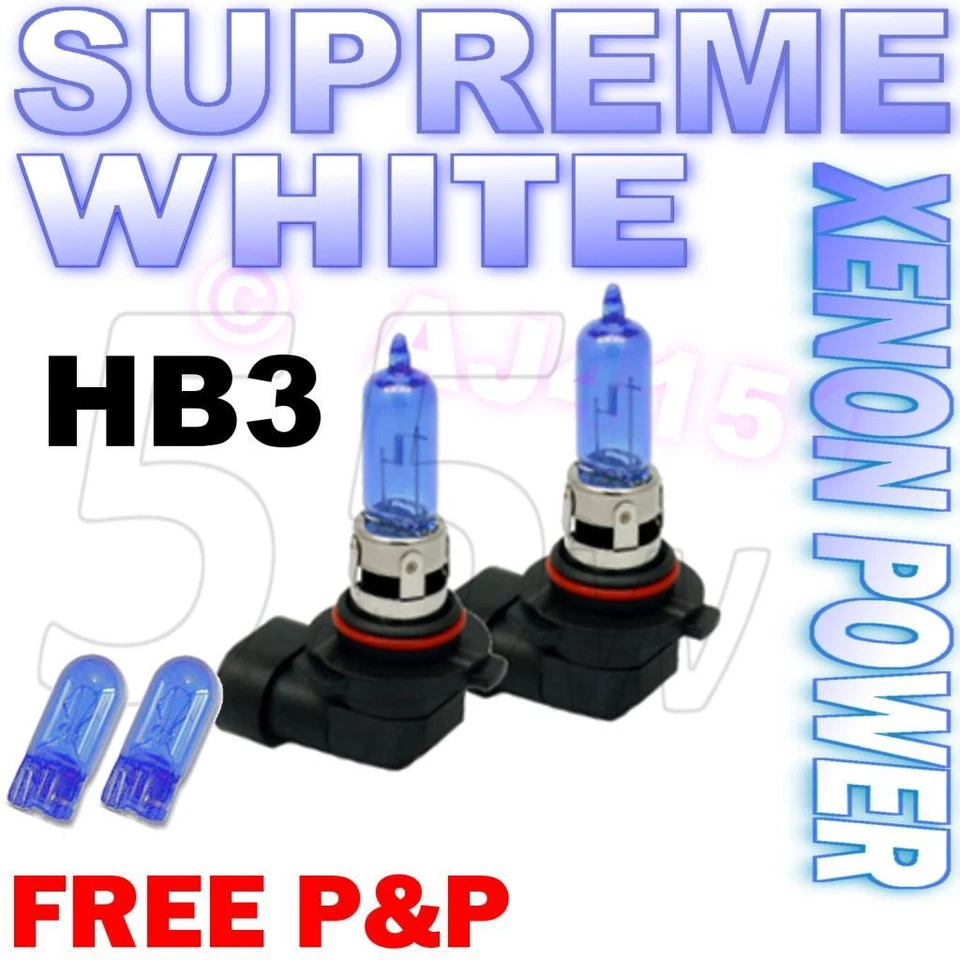 Main / High Beam Headlight Bulbs Xenon Supreme White Light Upragde HB3 9005 501s - Image 1 of 1
