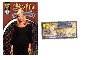 BUFFY THE VAMPIRE SLAYER #1/2  WIZARD 1999 NM DH COMIC BOOK Photo Variant Cover - Picture 1 of 2