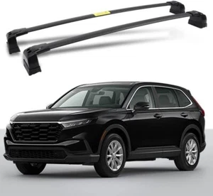 Fits for Honda CRV CR-V 2023 2024 Black Crossbars Cross Bars Cargo Rack Rails - Picture 1 of 5