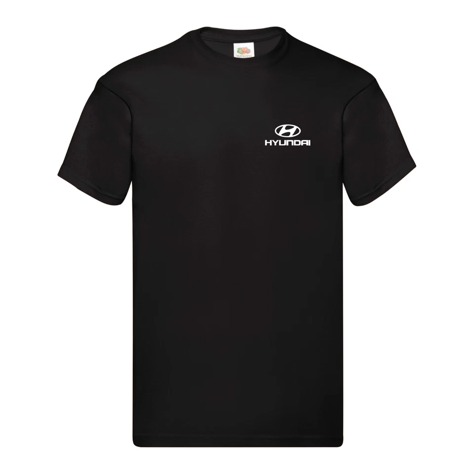 Hyundai Mens Sports Car Racing Motor Sport Summer T-Shirt Black - Image 1 of 1