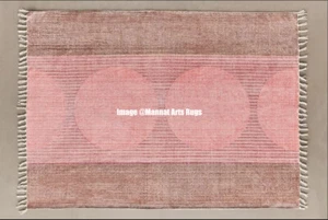 Hand block Printed Area Rug Handmade living Room Carpet Yoga Rugs Cotton Rug - Picture 1 of 5