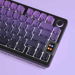 Gradient Purple Doubleshot PBT Keycap Set OEM Side Print for Mechanical Keyboard - Picture 1 of 8