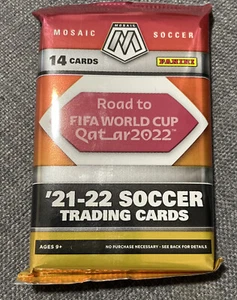 2021-22 Panini Road To FIFA World Cup Qatar Mosaic Soccer Mega Box Pack x1 - Picture 1 of 1
