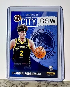 Carta Brandin Podziemski 2023-24 Panini NBA #21 MyCity Warriors 1/543 - Foto 1 di 2