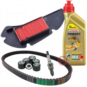 Inspektionspaket Öl Keilriemen luftfilter Zündkerze Rollen für Honda Sh 125 - Bild 1 von 7