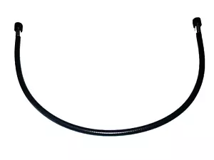 4AN 15" NITROUS OXIDE TOTAL BLACKOUT STAINLESS STEEL BRAIDED LINE - Picture 1 of 1