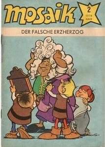 Mosaico RDA Comics Cuaderno Nº 2 de 1978 Digedag El Falso Archiduque Vintage - Imagen 1 de 3