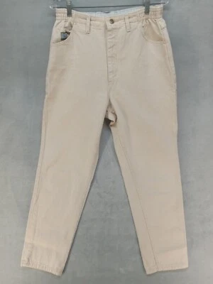 Wrangler for Women Vintage Elastic Waist Beige Jeans Size 14 S - Image 1 of 4