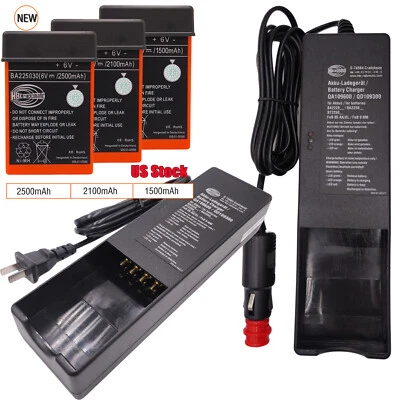 US BA225030 6V Ni-Mh Battery / QA109600 Battery Charger For HBC Crane remote NEW - Image 1 of 4