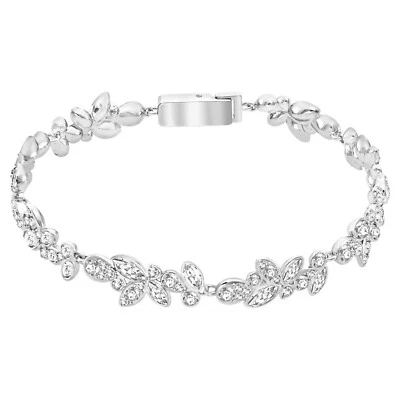 Pulsera Swarovski Diapason Blanca, Chapada en Rodio -5528190 Nueva Foto 1 de 3