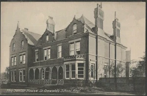 POSTAL THE SENIOR HOUSE ST. OSWALD'S SCHOOL RHYL DENBIGSHIRE C1912 - Imagen 1 de 2