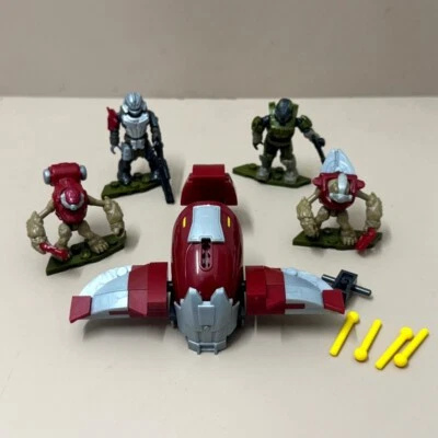 4pcs Halo MEGA Construx Infinite Hijacked Ghost Brute Warrior Anubis Builder Set - Image 1 of 4