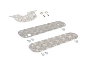 Set: Trittbretter + Armaturenblech, Aluminium-Riffelblech - für Simson Schwalbe  - Bild 1 von 5