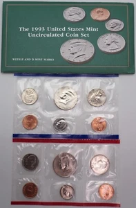 1993 - P&D Uncirculated US Mint Coin Set in OGP - Picture 1 of 4