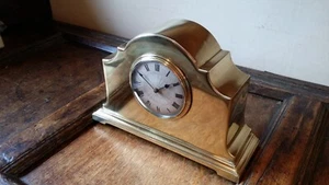 RELOJ DE REPISA DE LATÓN EDUARDIANO ANTIGUO FINO 1900 - ESCAPE DE PLATAFORMA DE 8 DÍAS - Imagen 1 de 18