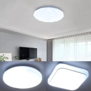 Modern LED Ceiling Light Flat Panel Down Lights Bathroom Kitchen Bedroom Lamp UK - Picture 1 of 39