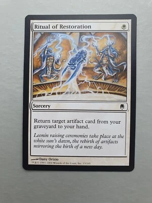 Ritual of Restoration , MTG Darksteel (2004) Common White Sorcery NM - Image 1 of 2